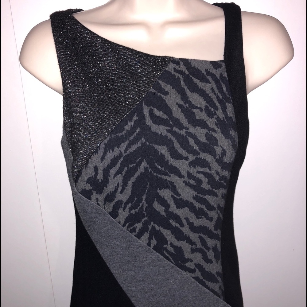 Sexy Muse Grey/Black animal print dress